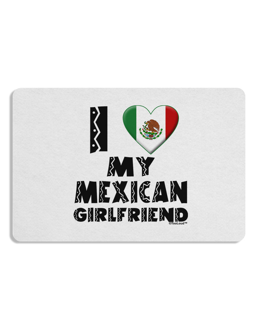 I Heart My Mexican Girlfriend Placemat by TooLoud Set of 4 Placemats-Placemat-TooLoud-White-Davson Sales