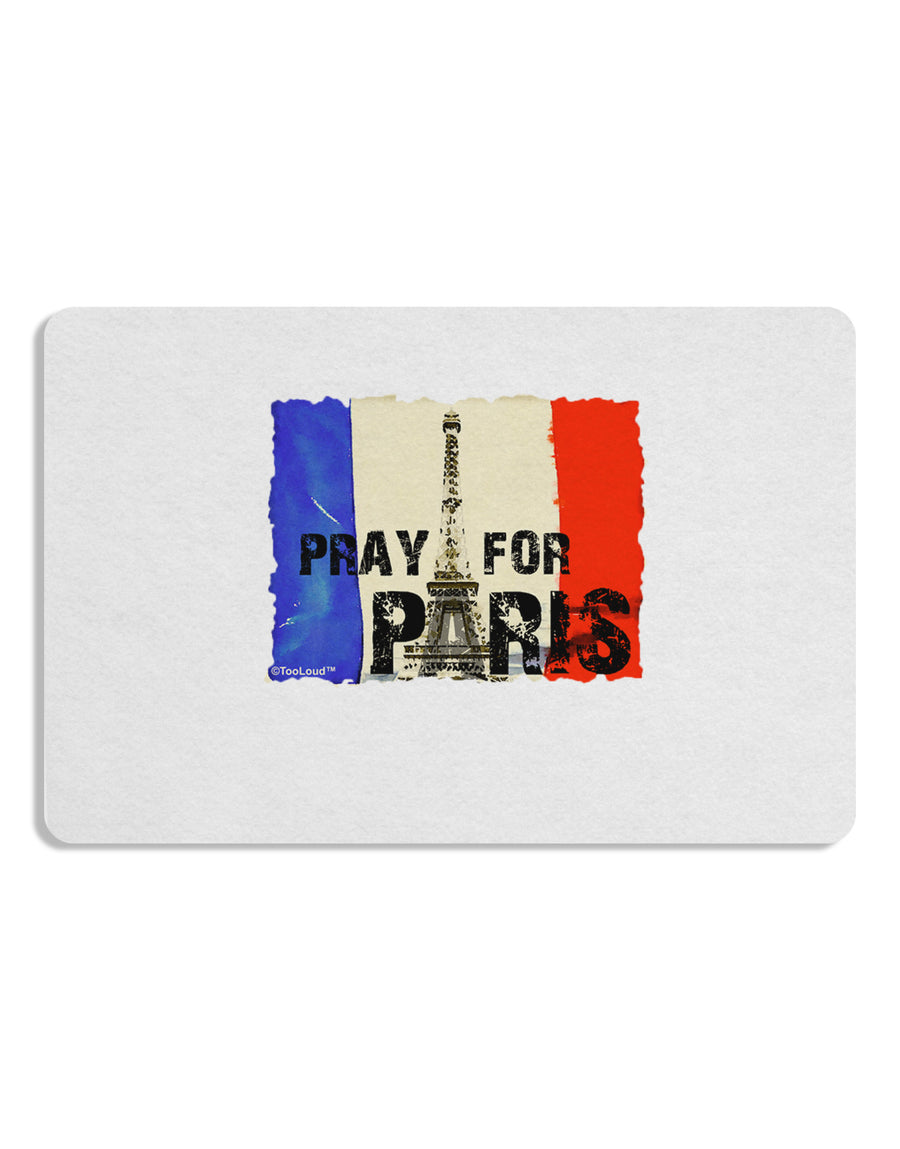 Pray For Paris Watercolor Placemat Set of 4 Placemats-Placemat-TooLoud-White-Davson Sales