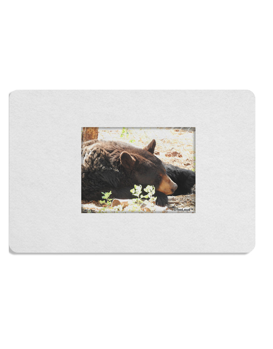 Laying Black Bear Placemat Set of 4 Placemats-Placemat-TooLoud-White-Davson Sales