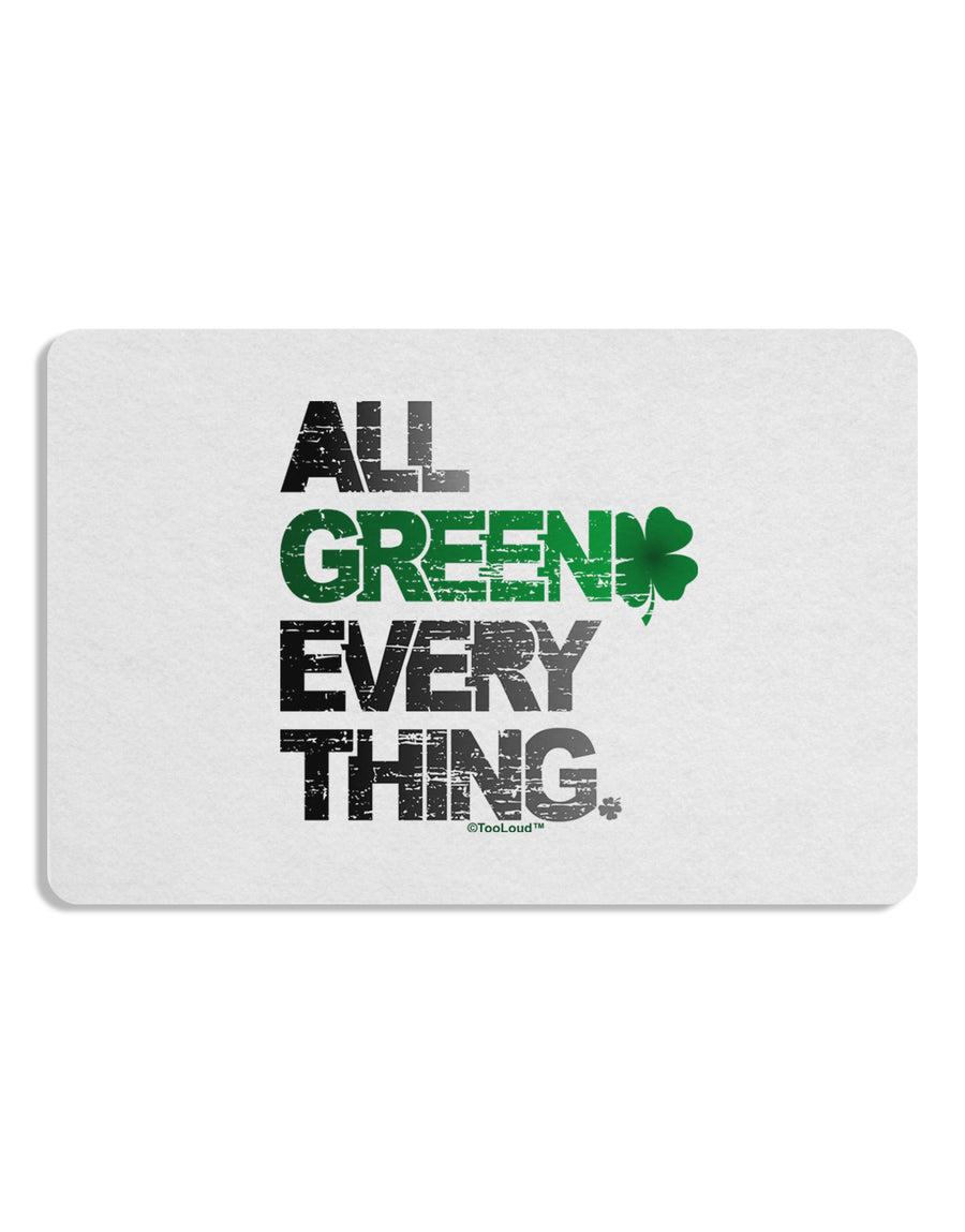 All Green Everything Distressed Placemat Set of 4 Placemats-Placemat-TooLoud-White-Davson Sales