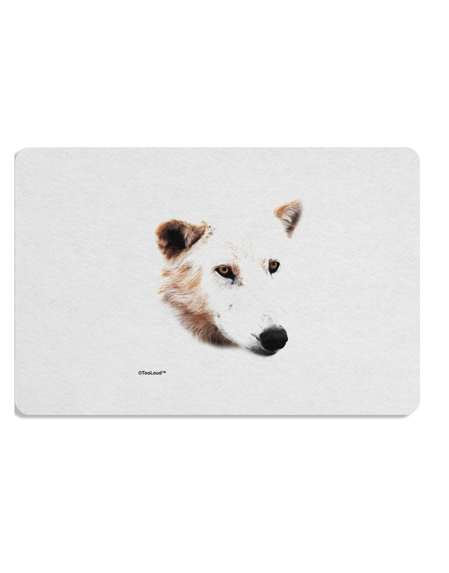 TooLoud White Wolf Head Cutout Placemat Set of 4 Placemats-Placemat-TooLoud-White-Davson Sales