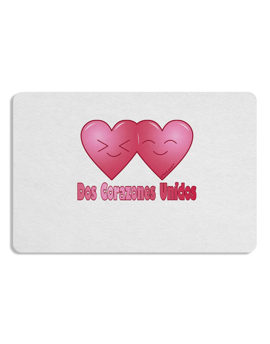 Dos Corazones Unidos Design Placemat by TooLoud Set of 4 Placemats-Placemat-TooLoud-White-Davson Sales