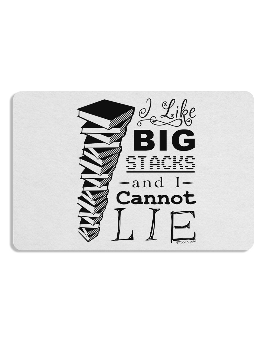 I Like Big Stacks -of books- Placemat Set of 4 Placemats-Placemat-TooLoud-White-Davson Sales