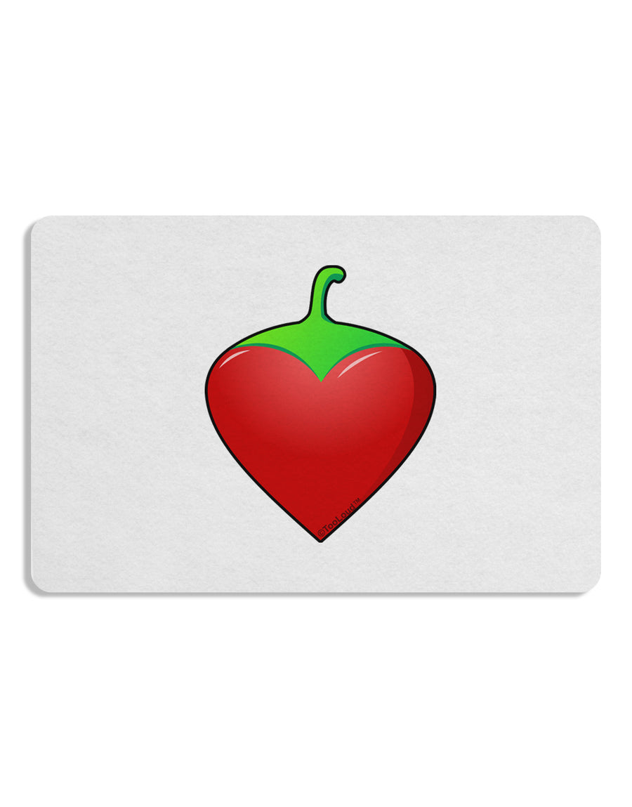 Chili Pepper Heart Placemat Set of 4 Placemats-Placemat-TooLoud-White-Davson Sales