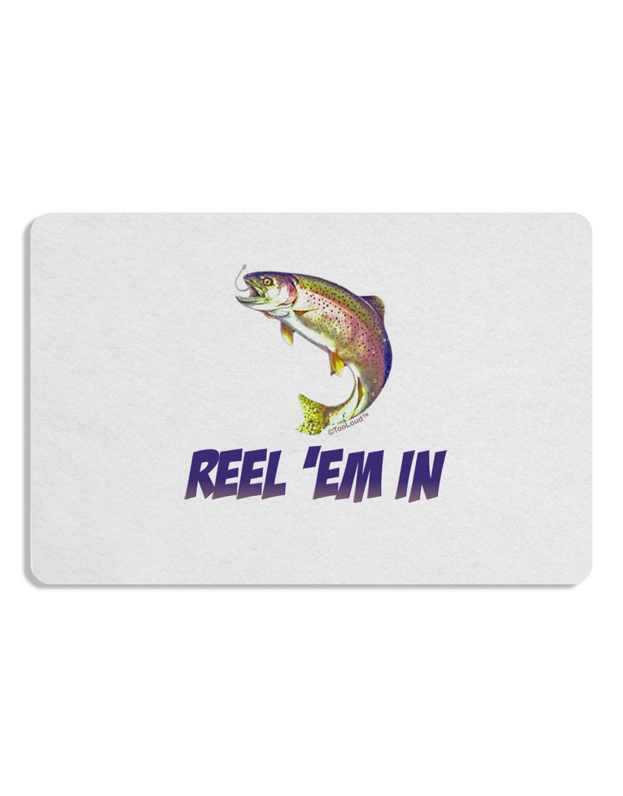 Rainbow Trout Reel Em In Placemat Set of 4 Placemats-Placemat-TooLoud-White-Davson Sales