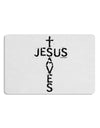 Jesus Saves - Cross Shape Design Placemat by TooLoud Set of 4 Placemats-Placemat-TooLoud-White-Davson Sales