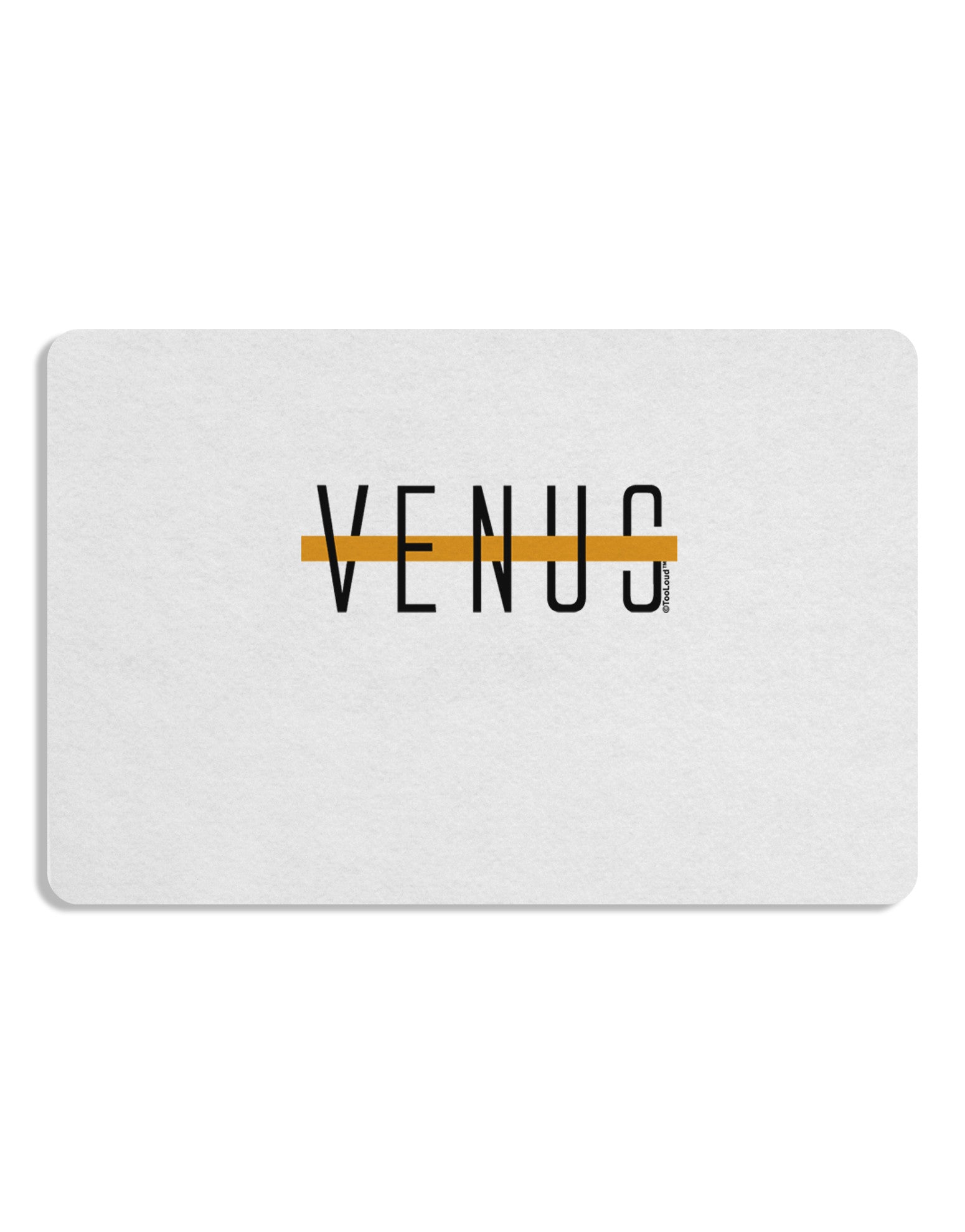 Planet Venus Text Only Placemat by TooLoud Set of 4 Placemats-Placemat-TooLoud-White-Davson Sales