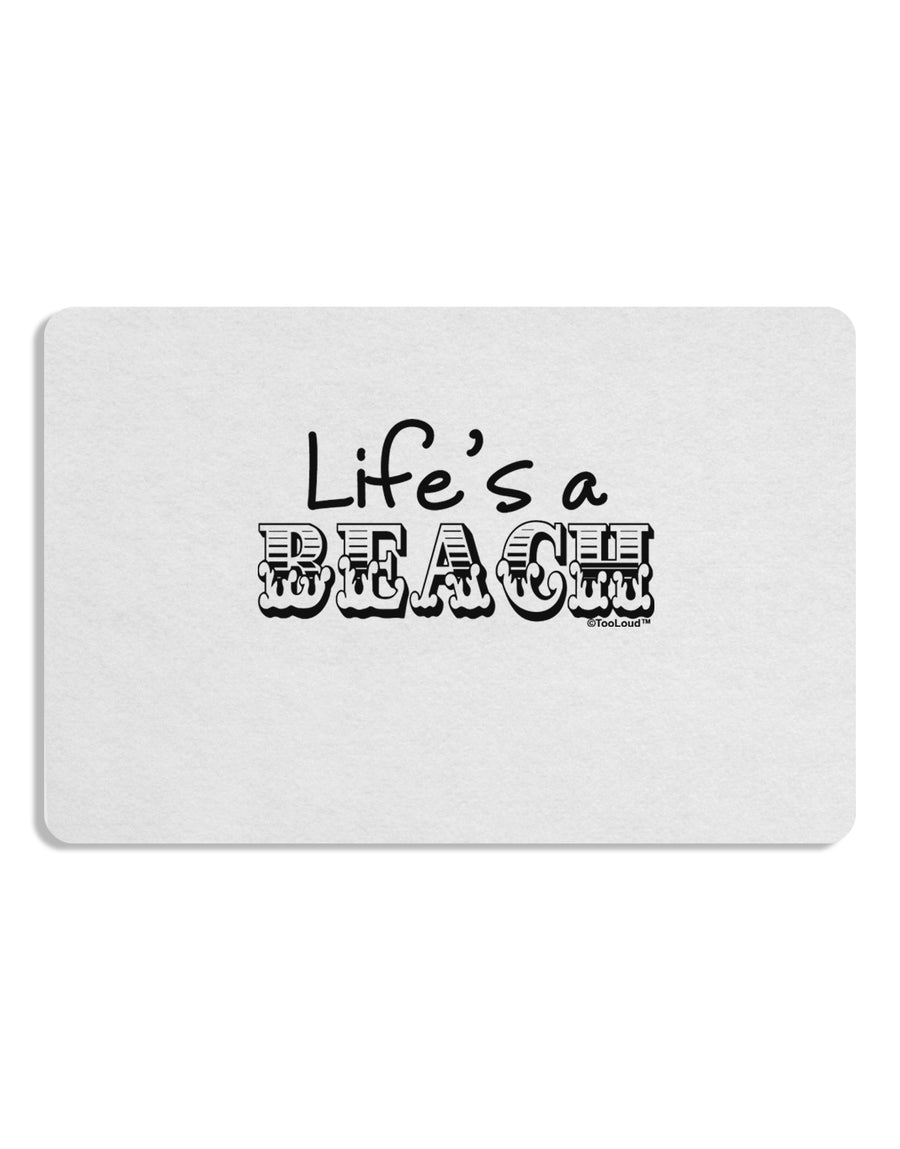 Lifes a Beach Placemat by TooLoud Set of 4 Placemats-Placemat-TooLoud-White-Davson Sales