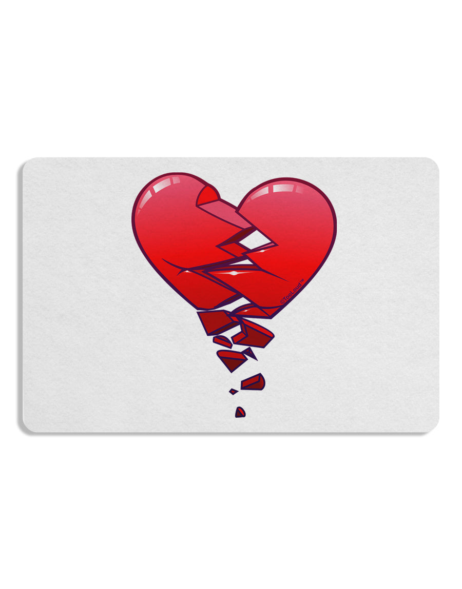 Crumbling Broken Heart Placemat by TooLoud Set of 4 Placemats-Placemat-TooLoud-White-Davson Sales