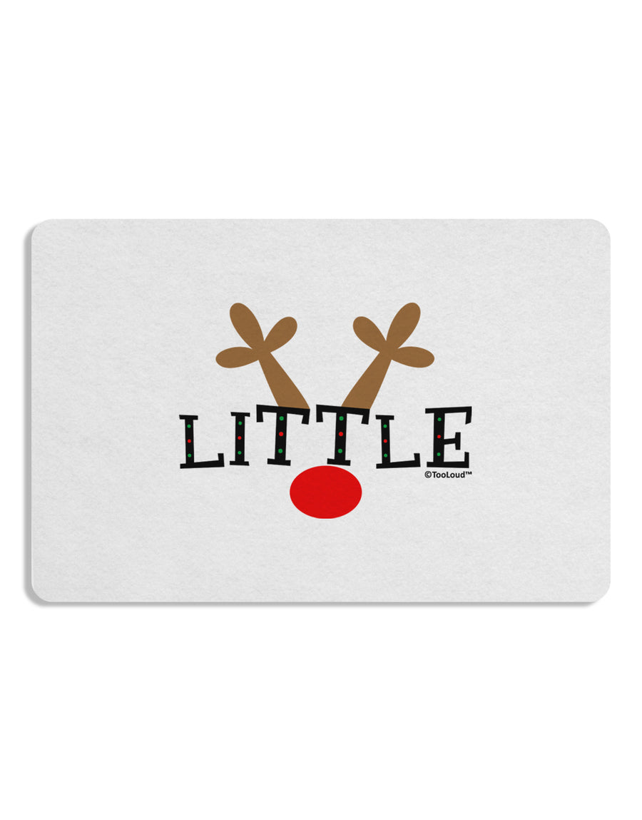 Matching Family Christmas Design - Reindeer - Little 12 x 18 Placemat by TooLoud Set of 4 Placemats-Placemat-TooLoud-White-Davson Sales