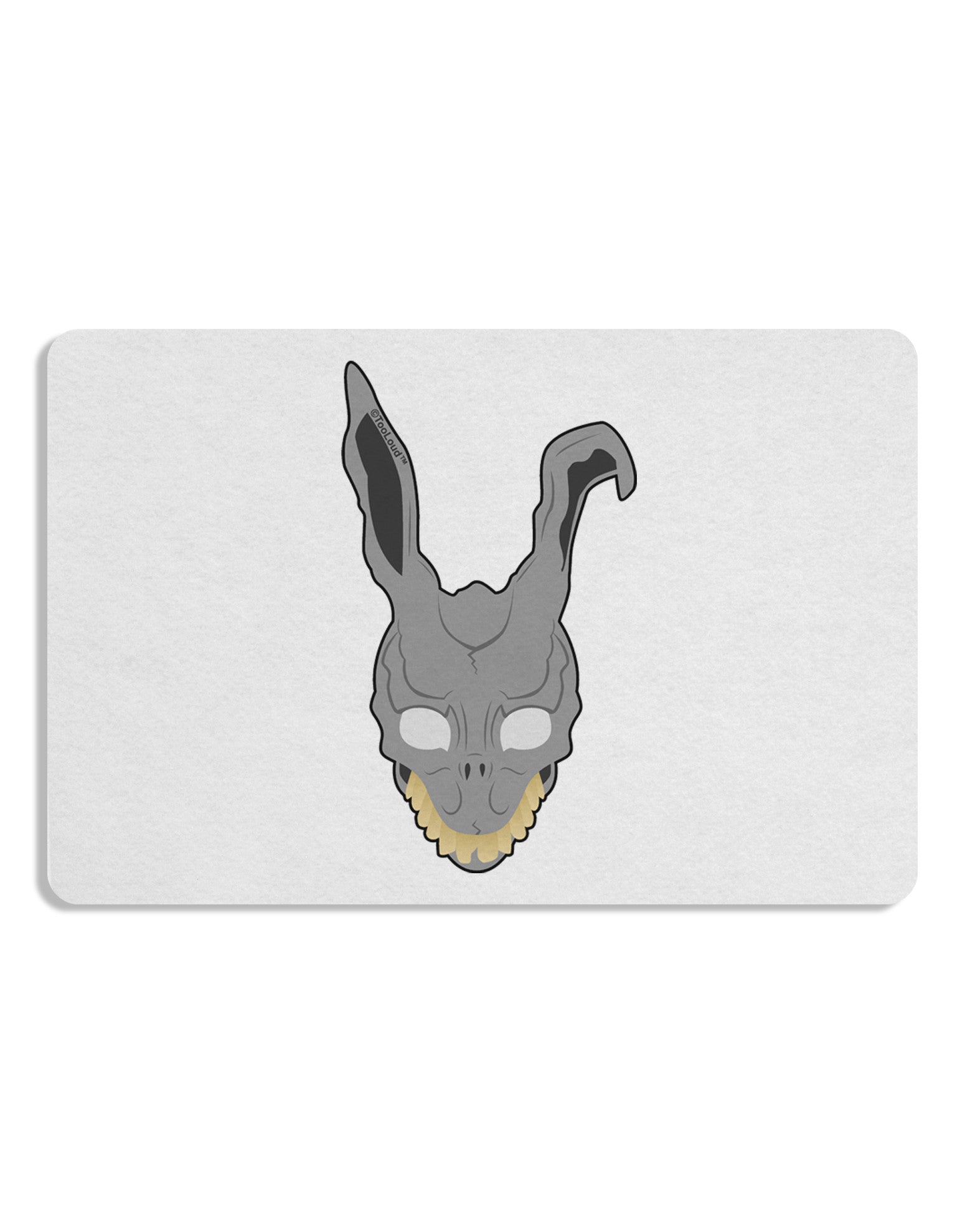 Scary Bunny Face Placemat Set of 4 Placemats-Placemat-TooLoud-White-Davson Sales