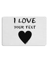 Personalized I Love Customized Placemat Set of 4 Placemats-Placemat-TooLoud-White-Davson Sales