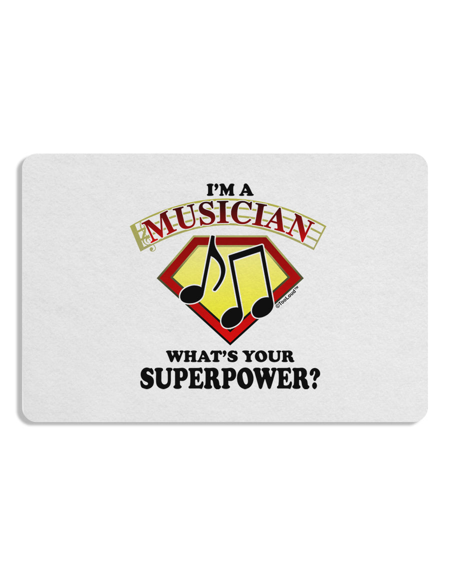 Musician - Superpower Placemat Set of 4 Placemats-Placemat-TooLoud-White-Davson Sales