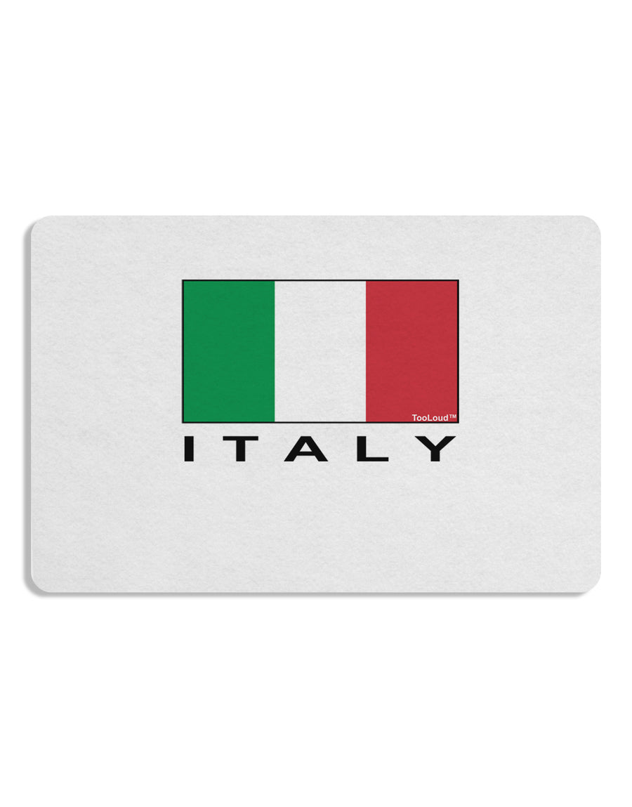 Italian Flag - Italy Text Placemat by TooLoud Set of 4 Placemats-Placemat-TooLoud-White-Davson Sales