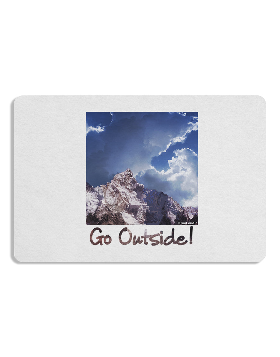 Go Outside Mountain Placemat by TooLoud Set of 4 Placemats-Placemat-TooLoud-White-Davson Sales