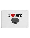 I Heart My - Cute Black Labrador Retriever Dog Placemat by TooLoud Set of 4 Placemats-Placemat-TooLoud-White-Davson Sales