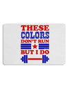 These Colors Don't Run But I Do - Patriotic Workout Placemat Set of 4 Placemats-Placemat-TooLoud-White-Davson Sales