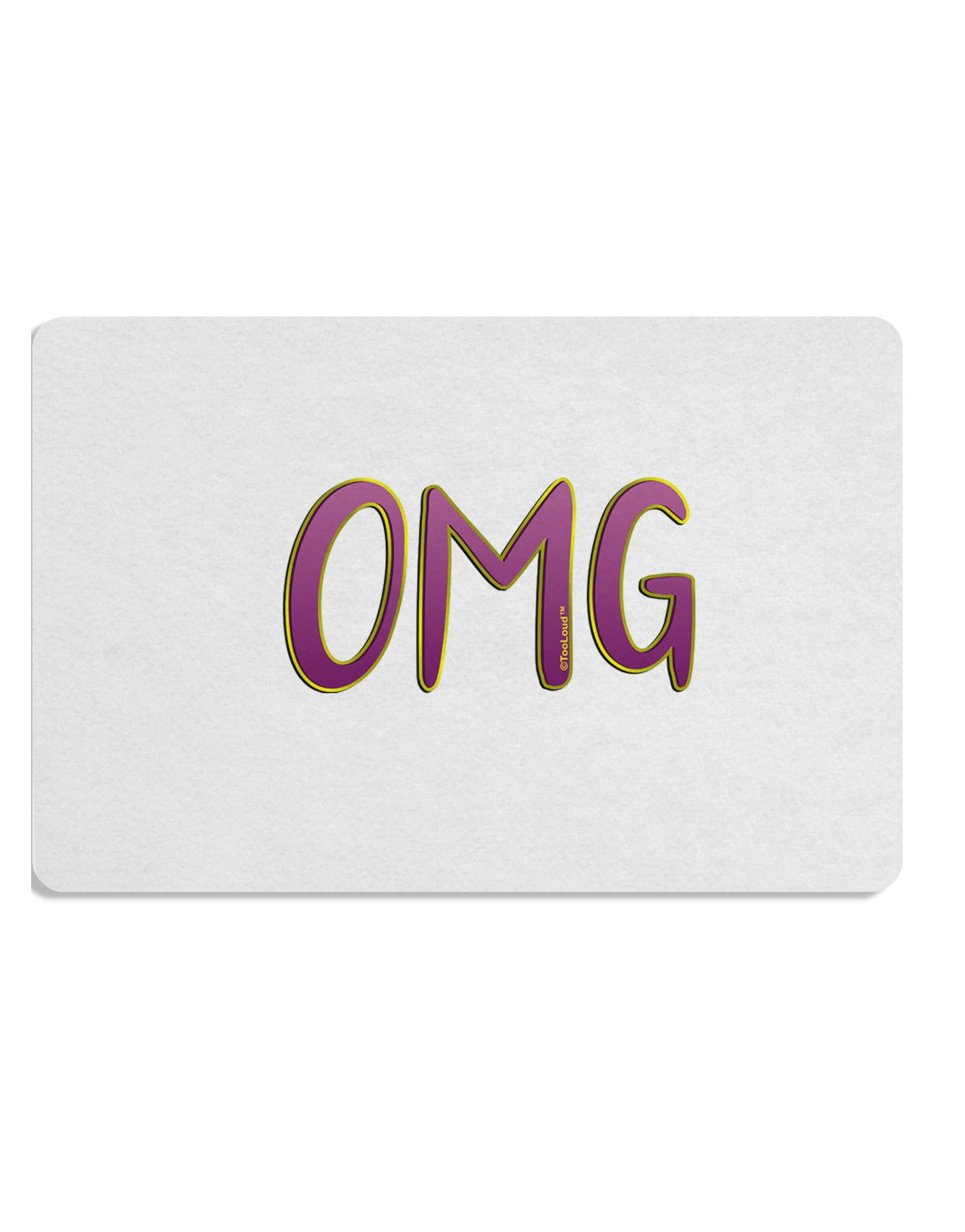 OMG Placemat by TooLoud Set of 4 Placemats-Placemat-TooLoud-White-Davson Sales