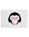 Cute Penguin - Heart Eyes Placemat by TooLoud Set of 4 Placemats-Placemat-TooLoud-White-Davson Sales