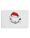 Kyu-T Face Kattia Santa Hat Girl Cat 12 x 18 Placemat Set of 4 Placemats-Placemat-TooLoud-White-Davson Sales