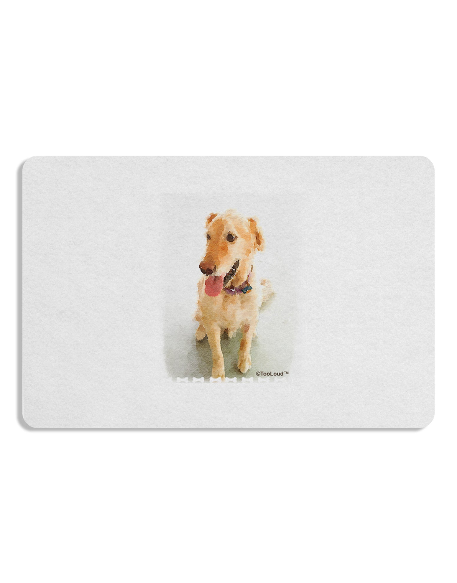 Golden Retriever Watercolor Placemat Set of 4 Placemats-Placemat-TooLoud-White-Davson Sales