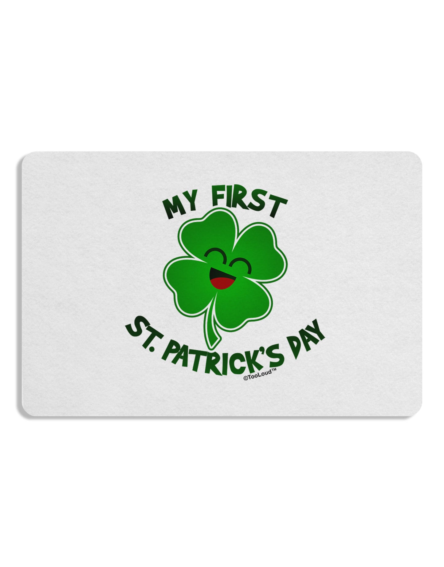 My First St. Patrick's Day Placemat Set of 4 Placemats-Placemat-TooLoud-White-Davson Sales