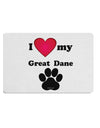 I Heart My Great Dane Placemat by TooLoud Set of 4 Placemats-Placemat-TooLoud-White-Davson Sales