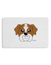 Cute Bulldog - Red Placemat by TooLoud Set of 4 Placemats-Placemat-TooLoud-White-Davson Sales