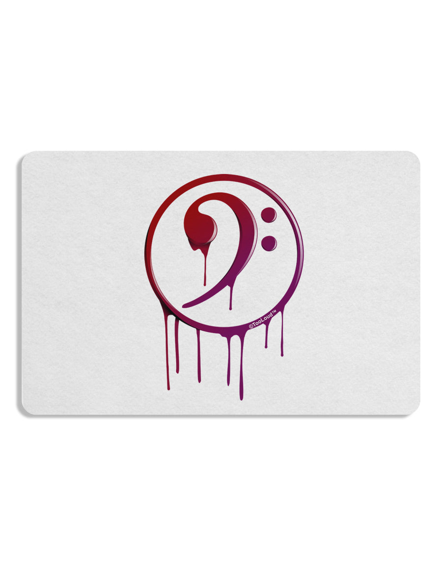 Dripping Bass Symbol Placemat Set of 4 Placemats-Placemat-TooLoud-White-Davson Sales