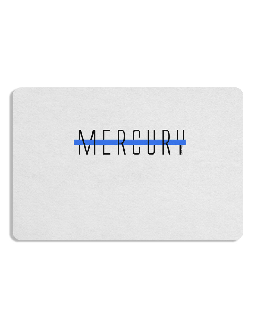 Planet Mercury Text Only Placemat by TooLoud Set of 4 Placemats-Placemat-TooLoud-White-Davson Sales