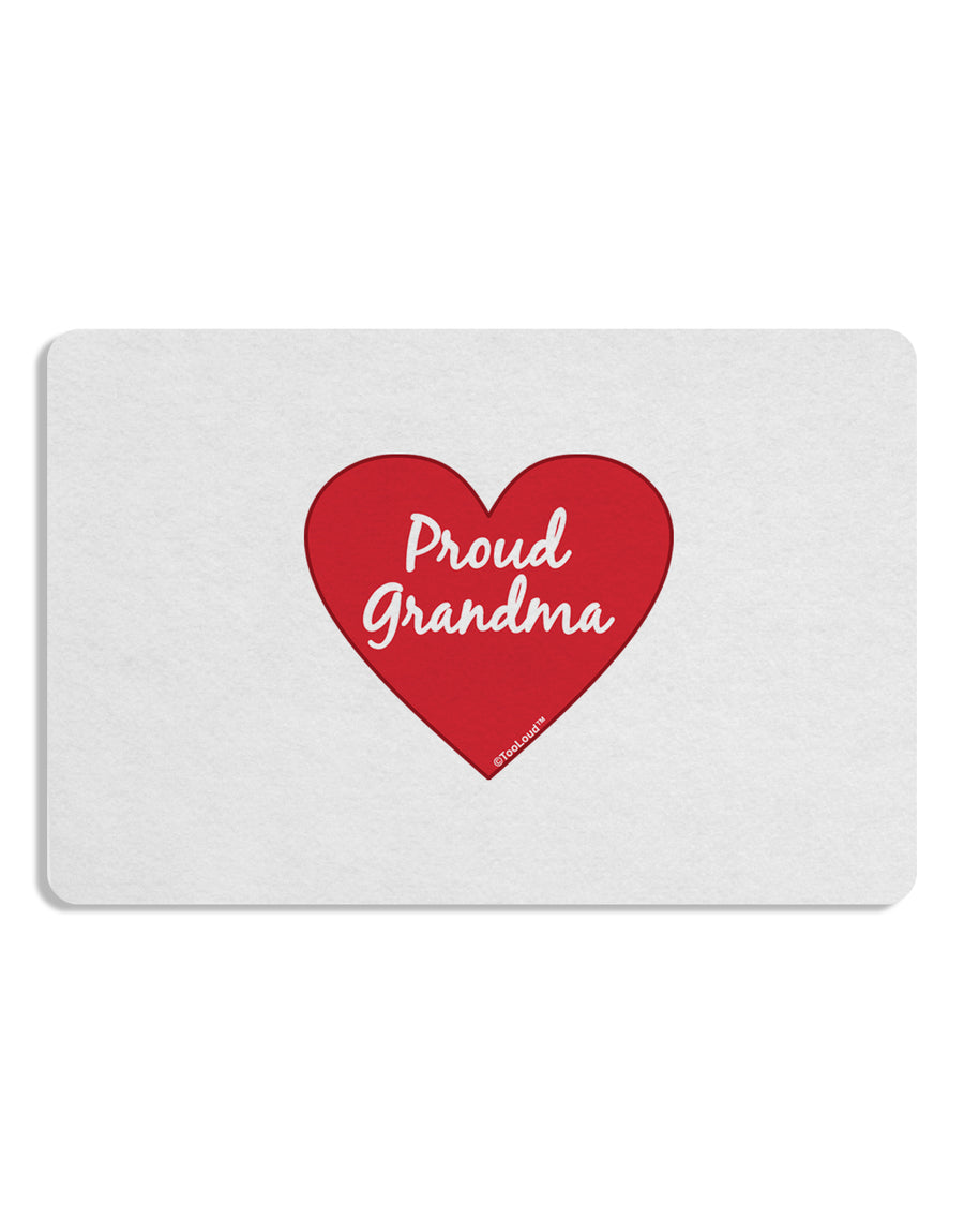 Proud Grandma Heart Placemat by TooLoud Set of 4 Placemats-Placemat-TooLoud-White-Davson Sales