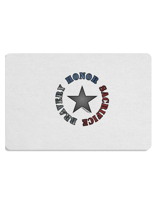 Honor Sacrifice Bravery Placemat by TooLoud Set of 4 Placemats-Placemat-TooLoud-White-Davson Sales