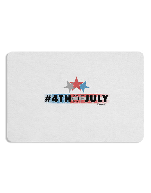 Hashtag 4th Of July Placemat Set of 4 Placemats-Placemat-TooLoud-White-Davson Sales