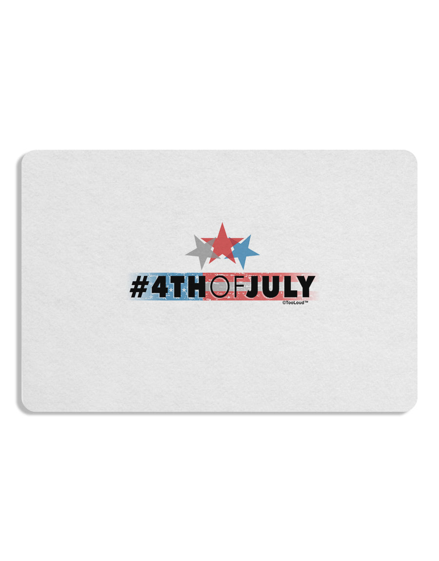 Hashtag 4th Of July Placemat Set of 4 Placemats-Placemat-TooLoud-White-Davson Sales