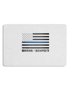 Honor Respect Blue Line Placemat Set of 4 Placemats-Placemat-TooLoud-White-Davson Sales