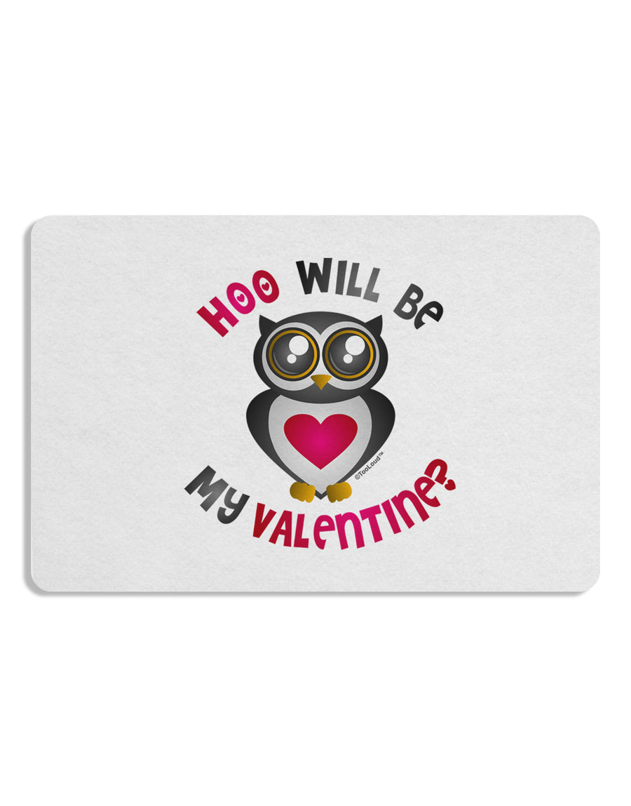 Hoo Will Be My Valentine Placemat Set of 4 Placemats-Placemat-TooLoud-White-Davson Sales