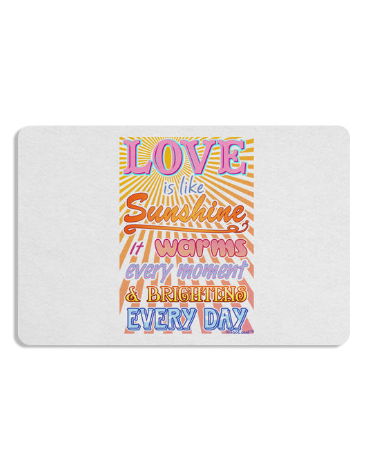 Love is like Sunshine - Sunburst Placemat Set of 4 Placemats-Placemat-TooLoud-White-Davson Sales