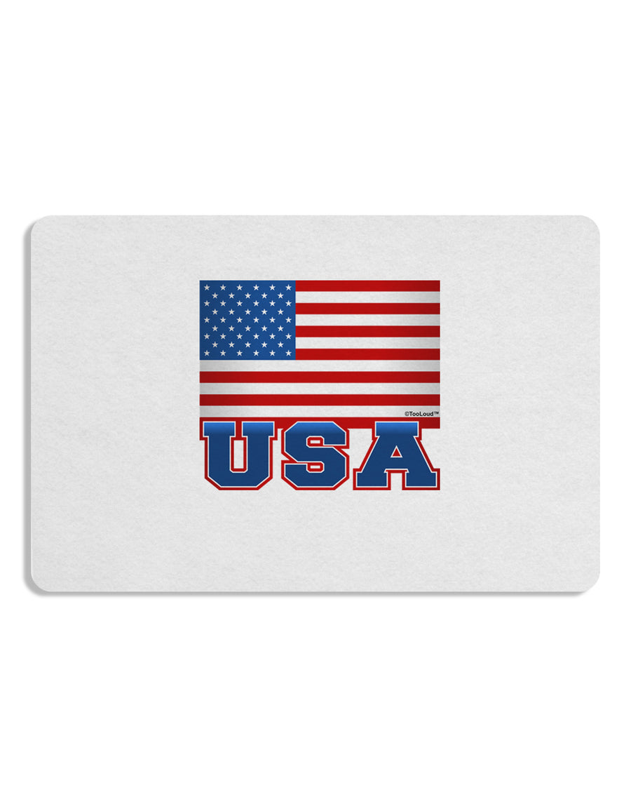 USA Flag Placemat Set of 4 Placemats-Placemat-TooLoud-White-Davson Sales