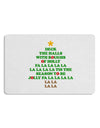 Deck the Halls Lyrics Christmas Tree 12 x 18 Placemat Set of 4 Placemats-Placemat-TooLoud-White-Davson Sales