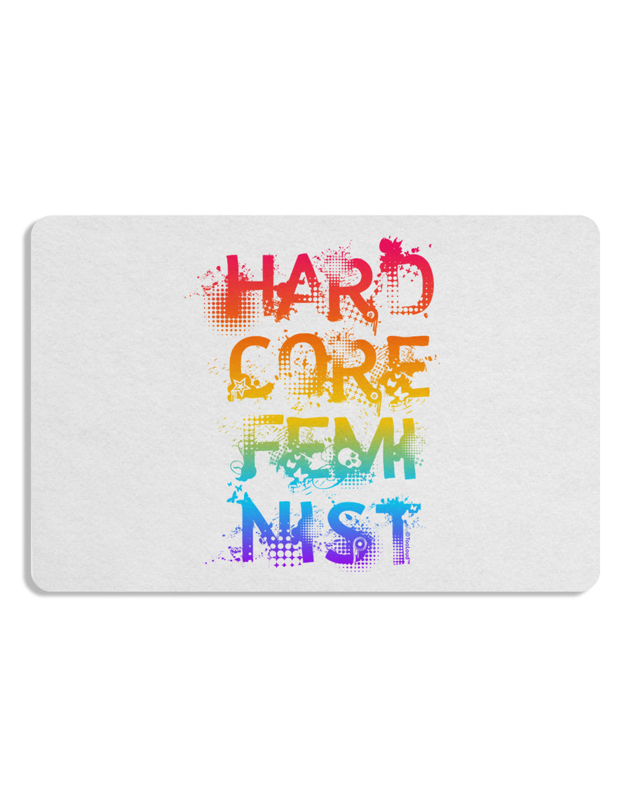 Hardcore Feminist - Rainbow Placemat Set of 4 Placemats-Placemat-TooLoud-White-Davson Sales