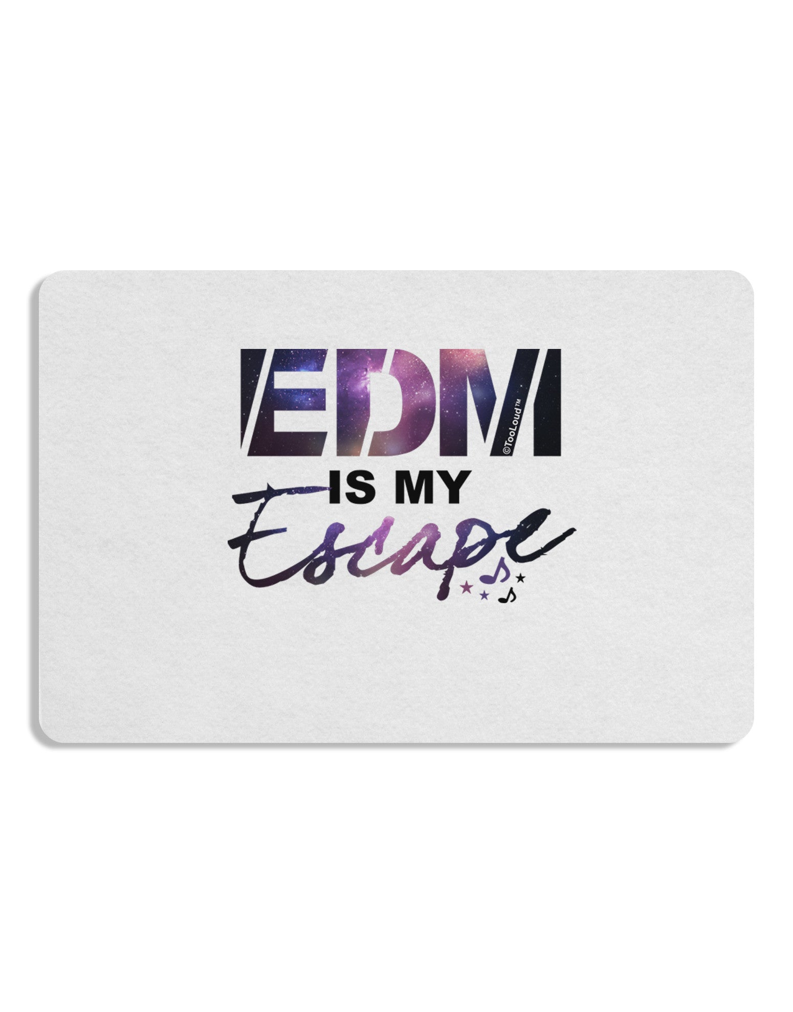EDM Is My Escape Placemat Set of 4 Placemats-Placemat-TooLoud-White-Davson Sales