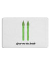 Asparagus - Spear Me the Details 12 x 18 Placemat Set of 4 Placemats-Placemat-TooLoud-White-Davson Sales