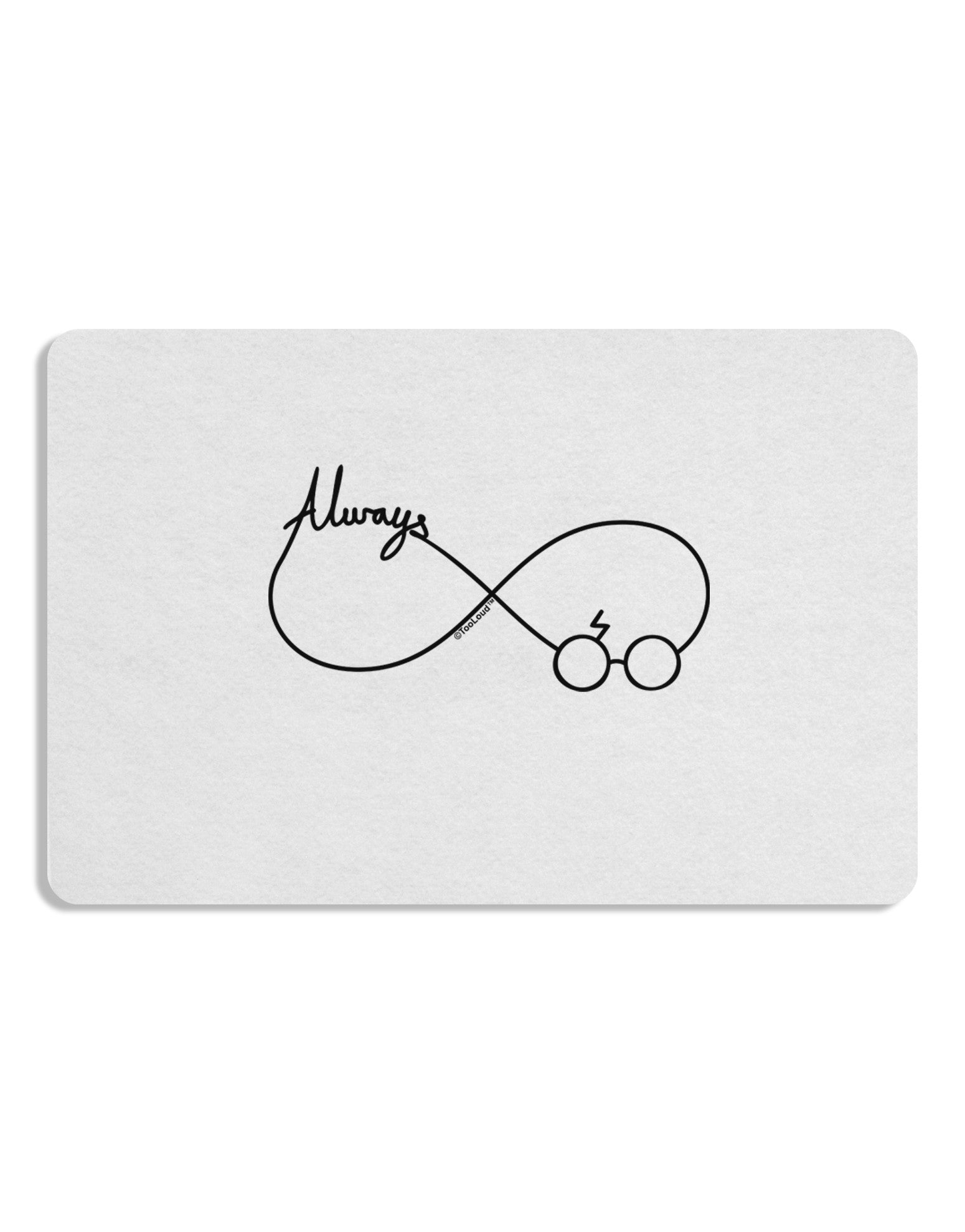 Always Infinity Symbol Placemat Set of 4 Placemats-Placemat-TooLoud-White-Davson Sales