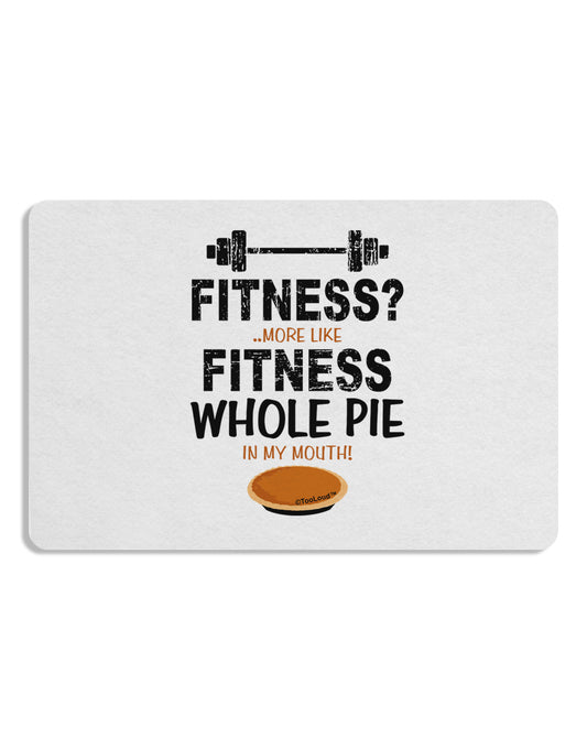 Fitness Whole Pie Placemat Set of 4 Placemats-Placemat-TooLoud-White-Davson Sales