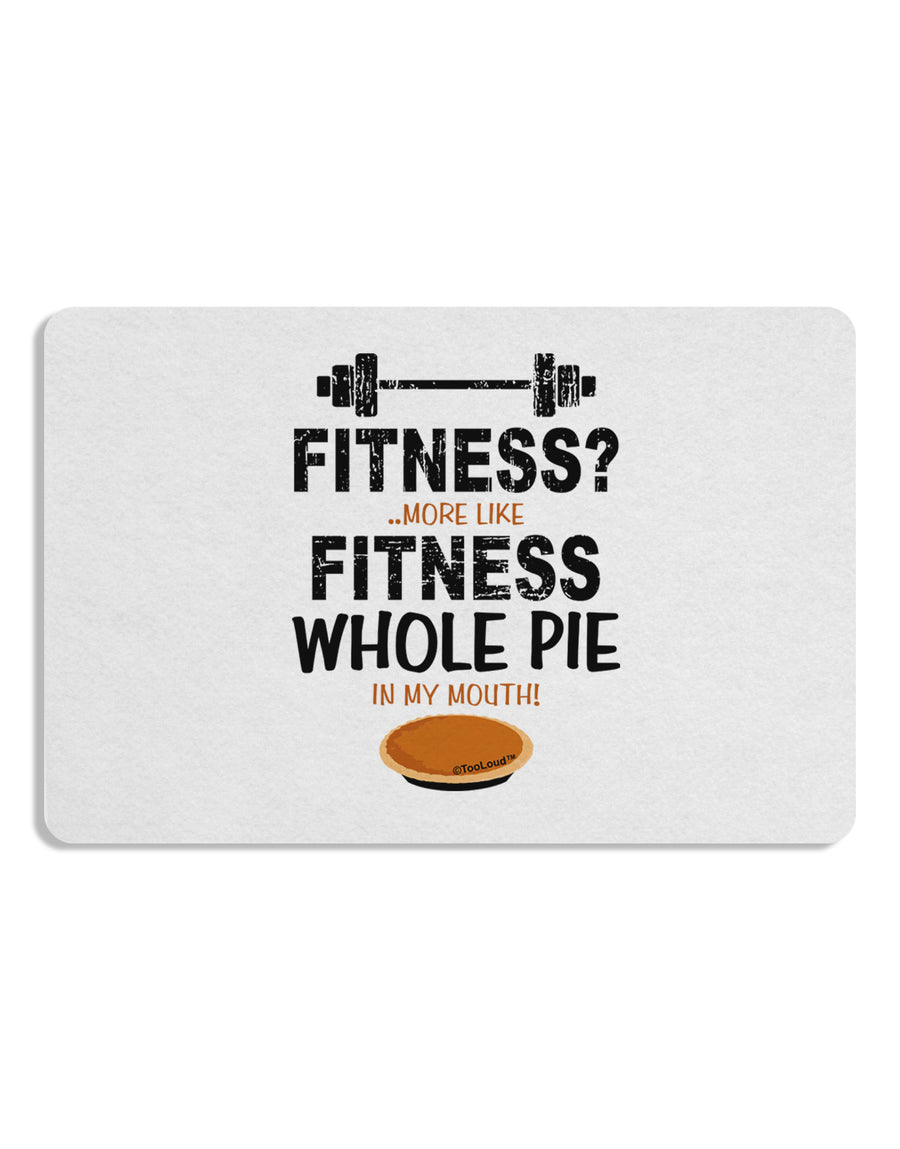 Fitness Whole Pie Placemat Set of 4 Placemats-Placemat-TooLoud-White-Davson Sales