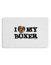 I Heart My Boxer Placemat by TooLoud Set of 4 Placemats-Placemat-TooLoud-White-Davson Sales