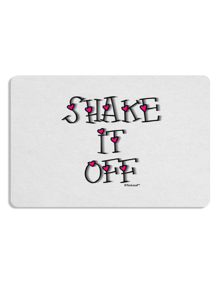 Shake It Off Text Cute with Hearts 12 x 18 Placemat by TooLoud Set of 4 Placemats-Placemat-TooLoud-White-Davson Sales