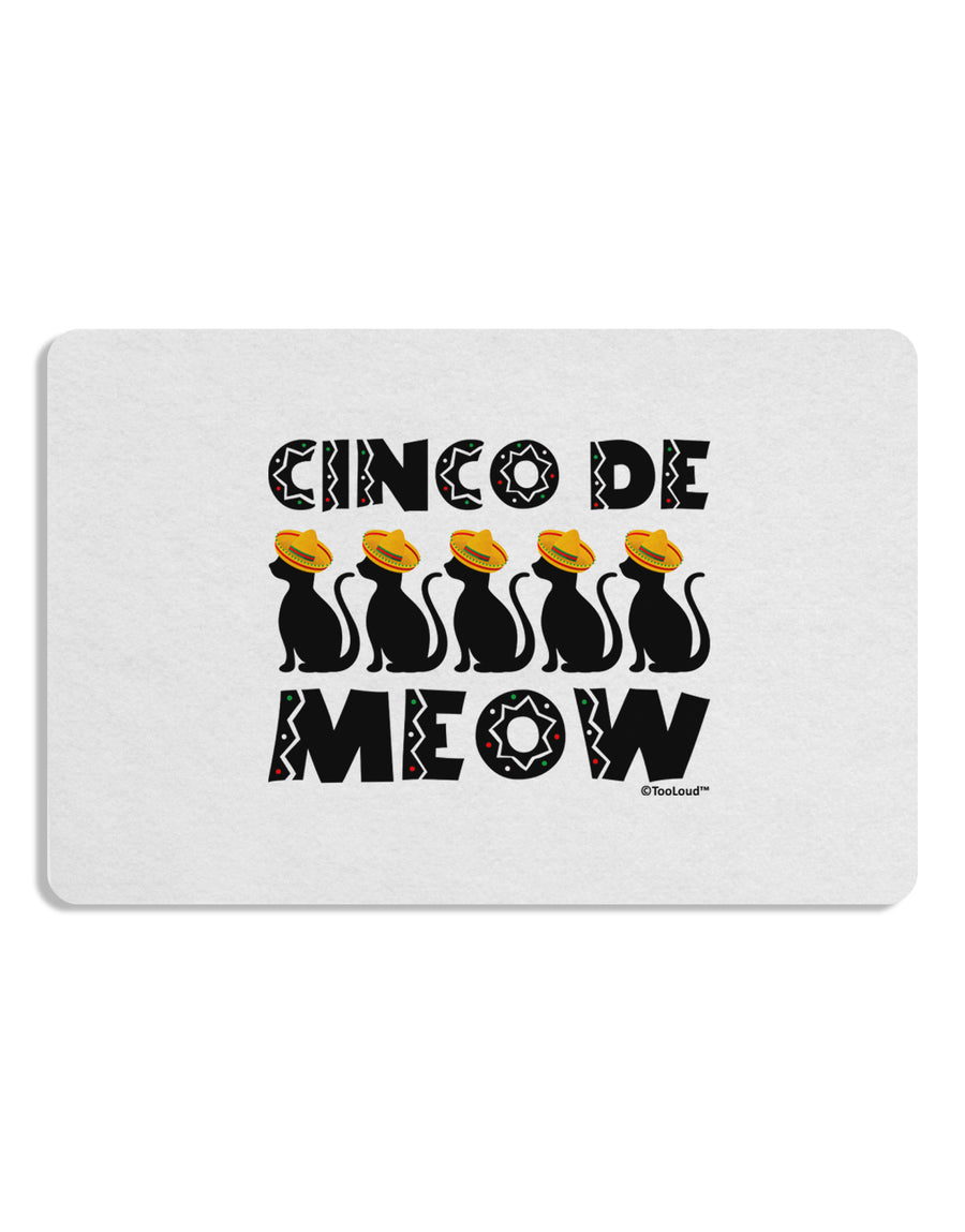 Five Cats - Cinco de Meow Placemat by TooLoud Set of 4 Placemats-Placemat-TooLoud-White-Davson Sales