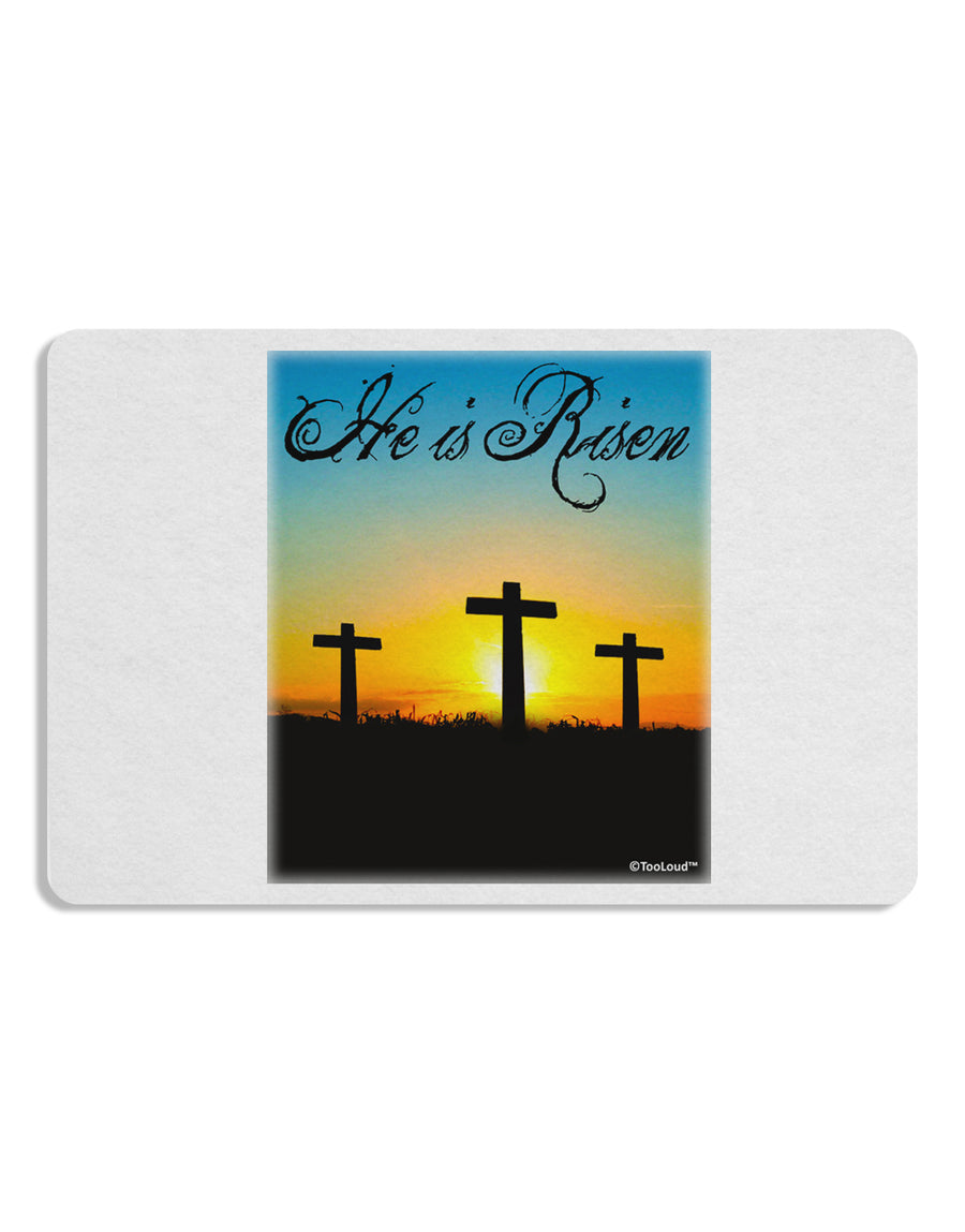 Three Crosses Sunrise - He Is Risen Placemat by TooLoud Set of 4 Placemats-Placemat-TooLoud-White-Davson Sales