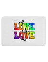 Love Is Love Gay Pride Placemat Set of 4 Placemats-Placemat-TooLoud-White-Davson Sales